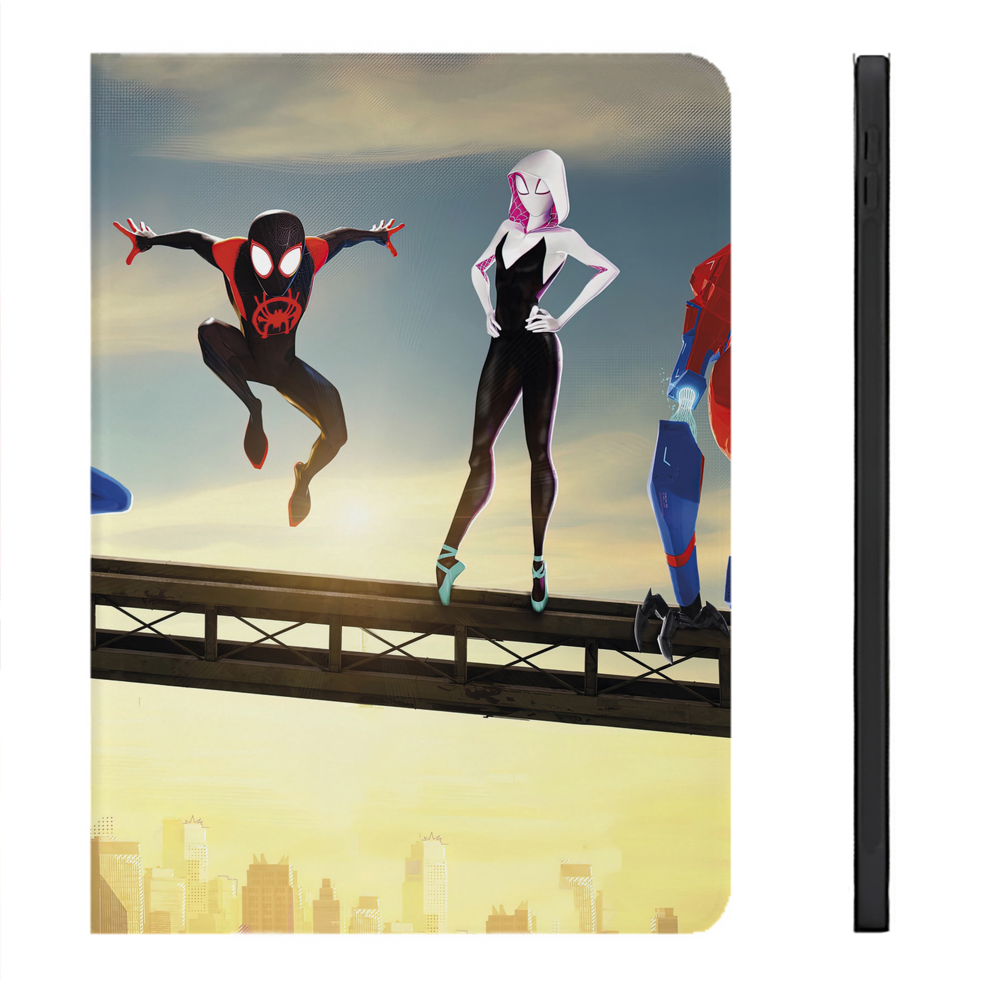 （画像用） Spider Man スパイダーマン IPadケース ペンホルダー付き ブックスタイルデザイン